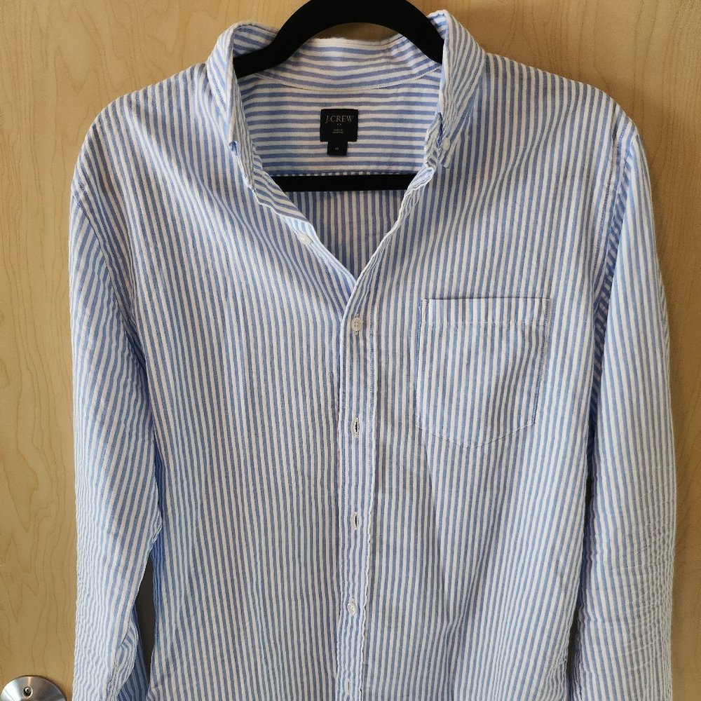 J Crew Factory - Men's Linen/Seersucker Shirts Size M (4 Different Colors)